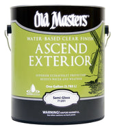 Old Masters Ascend Exterior 71201 Exterior Finish, Semi-Gloss, Liquid, 1 gal